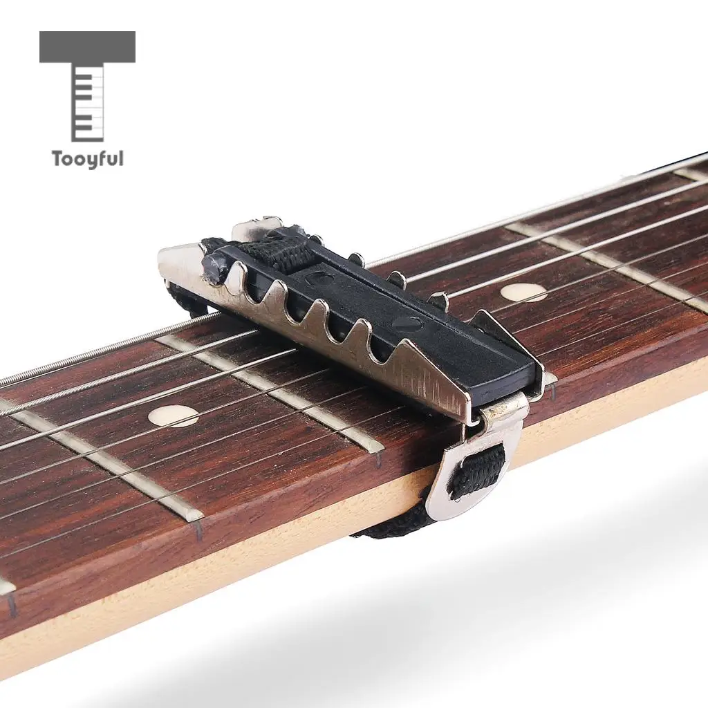Tooyful Cotton Knitting Guitar Capo Key Clamp Trigger for Guitar Ukulele Mandolin Banjo Accessory Black