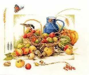 

Top Quality Lovely Cute Counted Cross Stitch Kit Lanarte Summer Fruit and Bird Butterfly 34368
