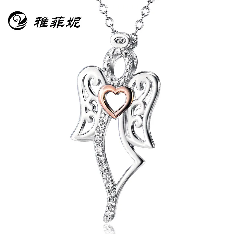 

sells hot Angel Angel Pendant S925 Sterling Silver Necklace Ebay sells exquisite micro silver jewelry manufacturers