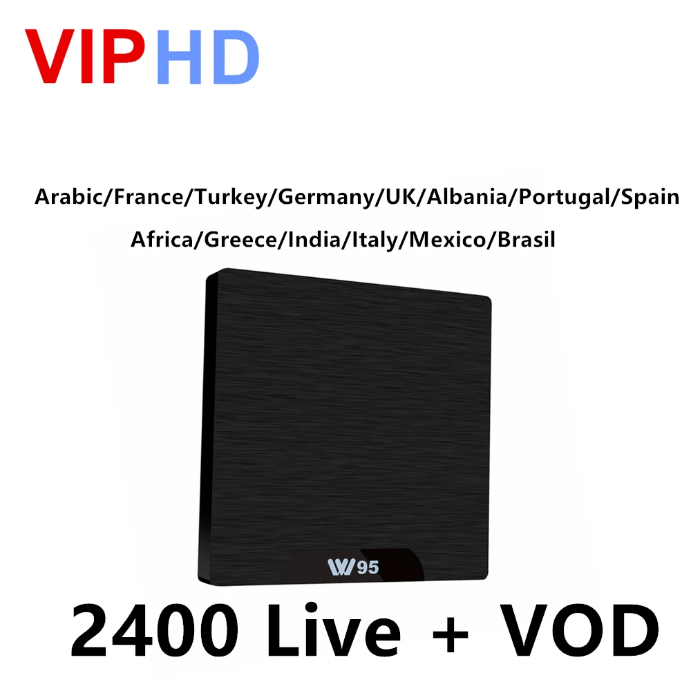 

W95 Amlogic S905W Android IPTV Smart Tv Box Arabic France Germany Turkey Spain Africa Netherland Brasil Step Tv PK Neo Volka Pro