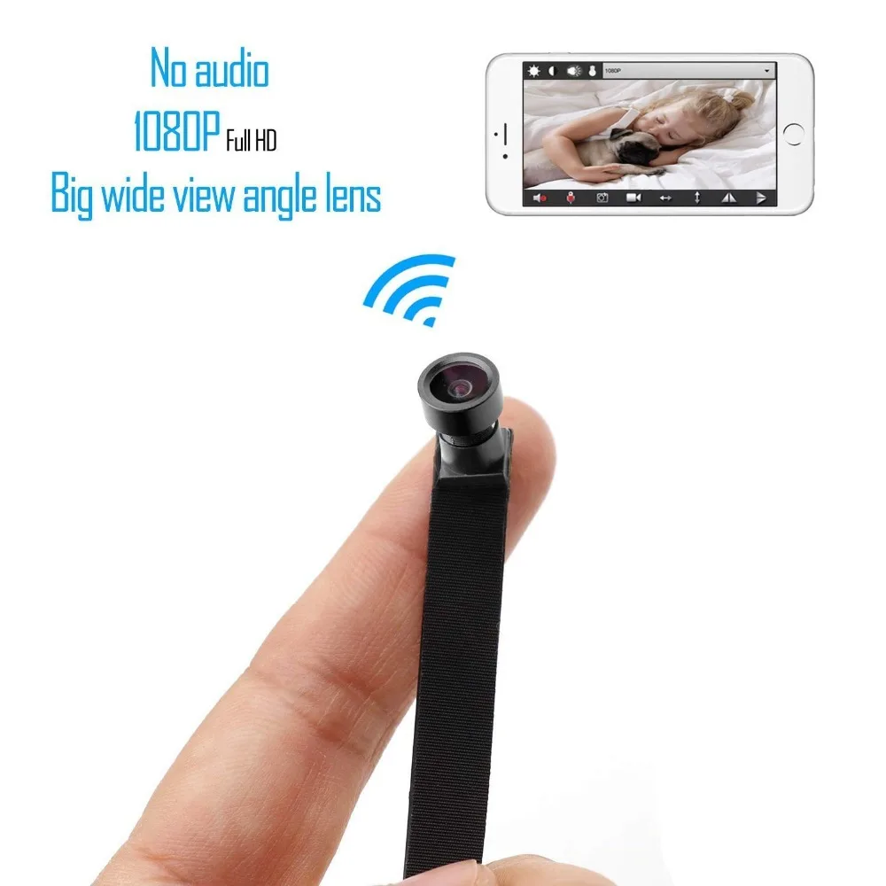 

1080P Wireless WiFi Mini Camera- Indoor Outdoor Portable Small Security Camera/Nanny Cam with Motion Detection Wide angle 140
