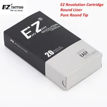 EZ революция картридж иглы круглый вкладыш иглы татуировки большой винной бутылки чистый круглые наконечники для картридж ручки 20 шт./кор