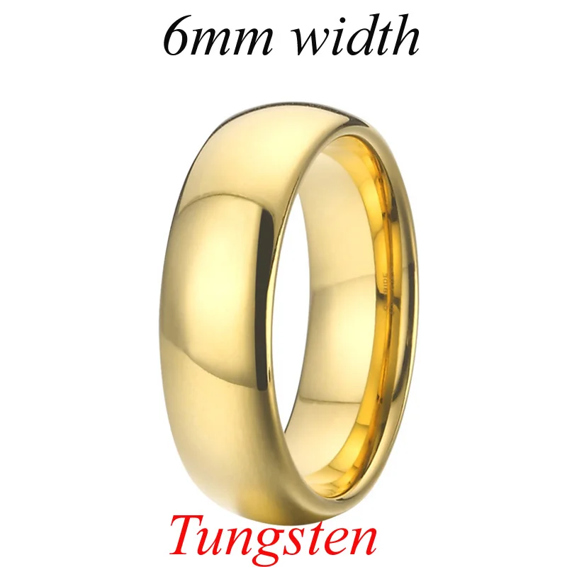 Для мужчин, кольцо, кольцо из нержавеющей стали союзов большой 6/8/10 мм обручальное кольцо пару карбида вольфрама кольца Большие размеры 15 цвет золотистый wo Для мужчин ювелирных украшений