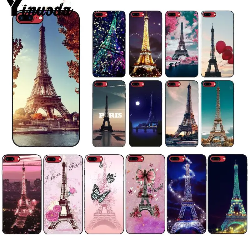 

Yinuoda Love Paris Eiffel tower France Phone Case Cover Shell for Apple iPhone 8 7 6 6S Plus X XS MAX 5 5S SE XR Mobile Cover