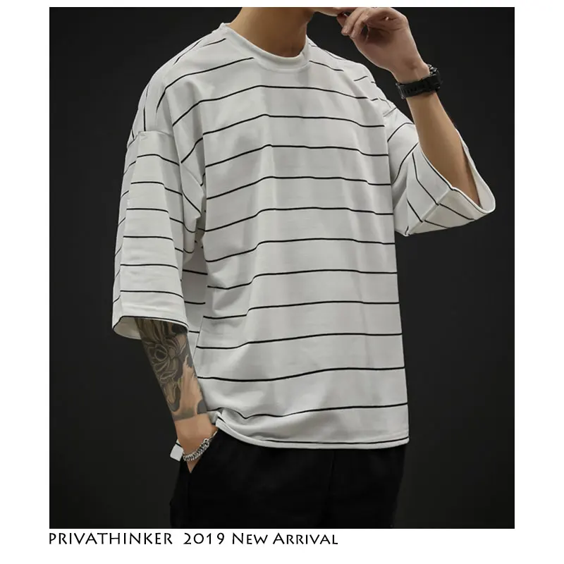 Privathinker мужские летние футболки уличная 2019 Harajuku Мужская негабаритная