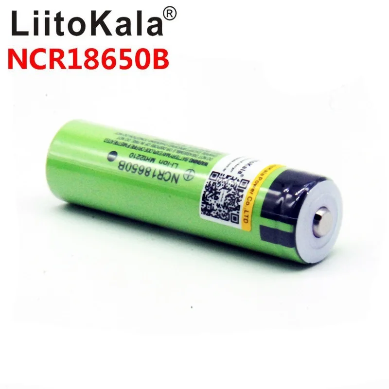 LiitoKala 18650 3400mAh батарея 3,7 V NCR18650B литий-ионная аккумуляторная батарея 18650 3400 батарея - Цвет: 1pcs battery