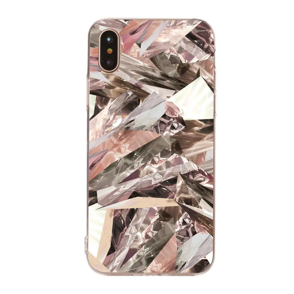 2 soft case XIAOCHENGGUI мраморная Мягкая силиконовая наклейка в виде ракушки для iPhone 5S, SE 5 6 6S 7 8 Plus X стильные милые уникальные каменные чехлы для телефонов - Цвет: 2 soft case