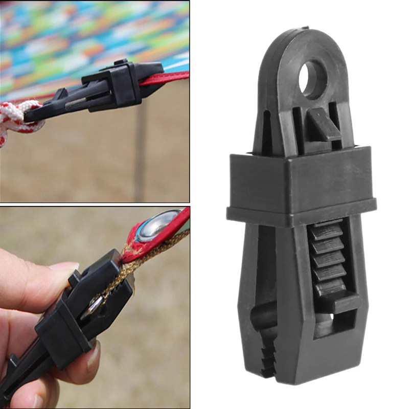

Tents Wind Rope Clamp Awnings Outdoor Camping Plastic Clip Tents Accessories