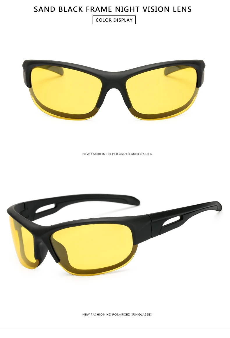 WarBLade новые мужские поляризованные солнцезащитные очки для вождения желтые линзы очки ночного видения очки поляроидные уменьшающие блики для мужчин