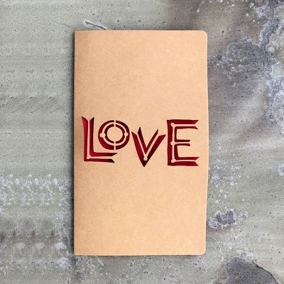 1 шт крафт-бумага день Святого Валентина полый конверт для поздравительной открытки любовь сердце роза День Благодарения День рождения открытка праздник благословение - Цвет: LOVE