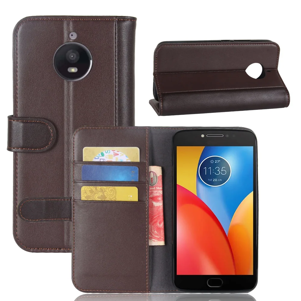 

CYBORIS For Motorola Moto E4 Plus Case 5.5 Genuine Leather Case For Moto E4 Plus Flip Cover For Moto E 4 Plus XT1770 Phone Case