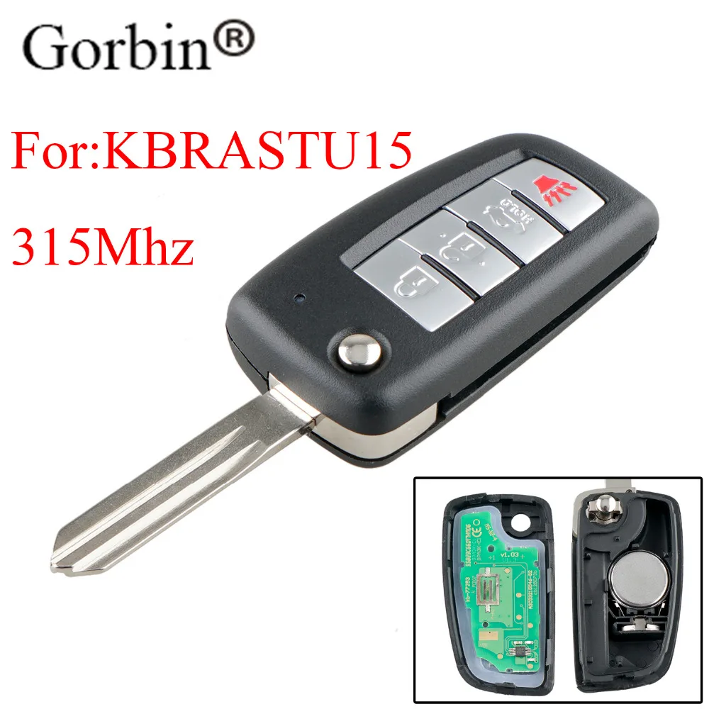 

GORBIN New style 4 Buttons Keyless Entry Remote Key Fob Clicker 315Mhz For Nissan Altima Armada Maxima Sentra Infiniti KBRASTU15