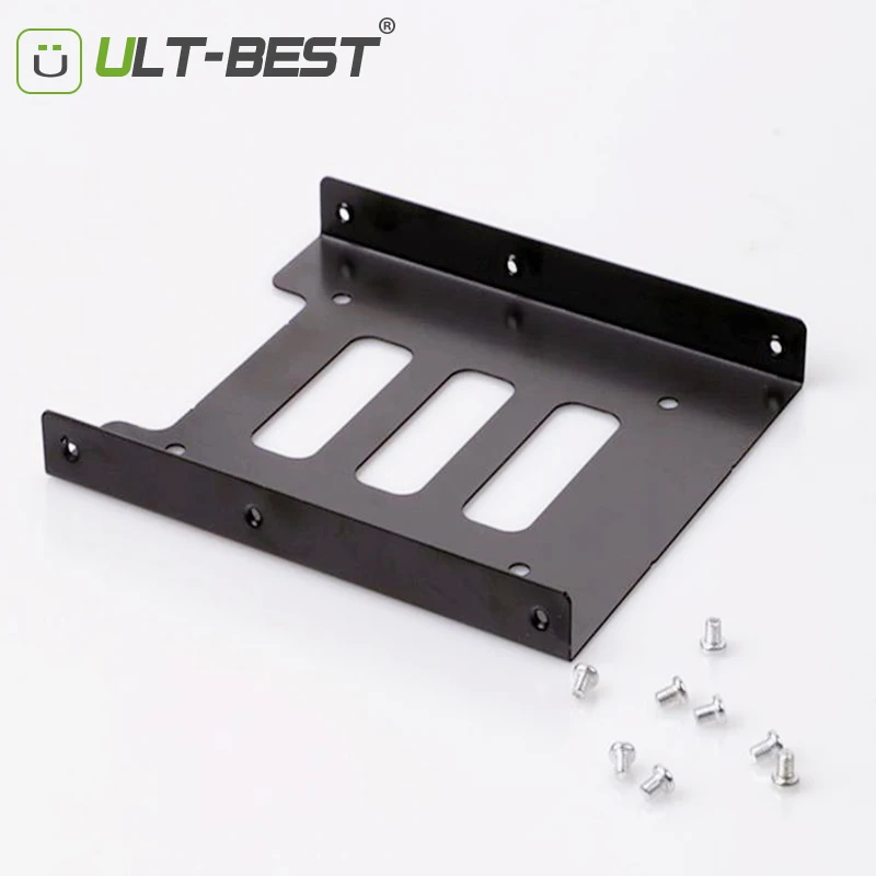 

ULT-Best 2.5 Inch SSD HDD To 3.5 Inch Metal Mounting Adapter Bracket Enclosure Dock Hard Drive Holder For PC Hard Drive Case