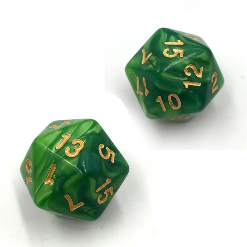 Игральные кости Rollooo двухцветные D20 RPG игральные кости насыщенные цвета D20 игральные кости для Rpg подземелья и дракон 20 лиц игры Кубики