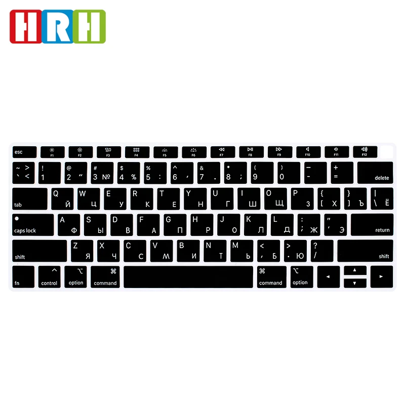 HRH корейский Тайский Русский тайваньский язык силиконовый чехол для клавиатуры ноутбука протектор для MacBook New Air 1" выпуск A1932