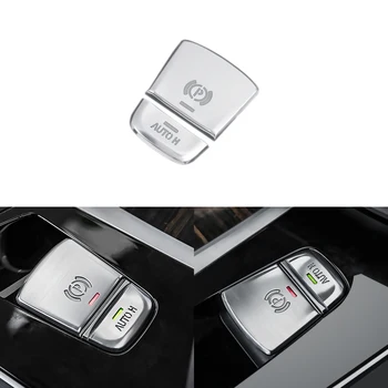 

2pcs Car Parking Brake Button Decor Cover for BMW 5 Series G30 G38 528i 530i 540i Hold Button Sticker Car Tuning Accessories