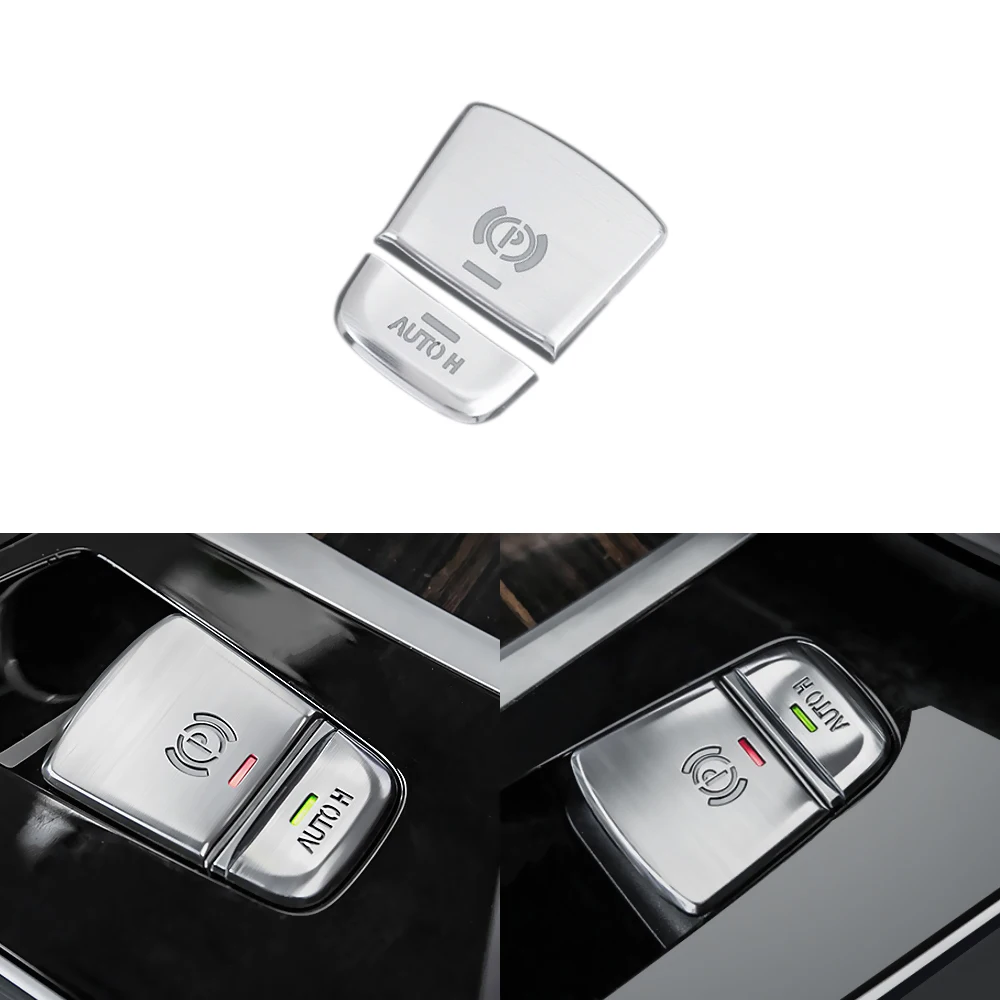 2pcs Car Parking Brake Button Trim Cover Styling for BMW 5 Series G30 G38 528i 530i 540i Hold Sticker Accessories | Автомобили и