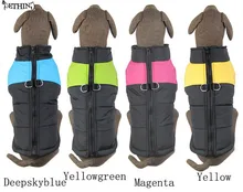 Invierno acolchada capa Caliente Venta 4 Color de Perro de Mascota Ropa XS-4XL Amapola de gran Chaleco Del Perro Perro Chaqueta de Abrigo Al Por Mayor Pequeña Capa Del Perro