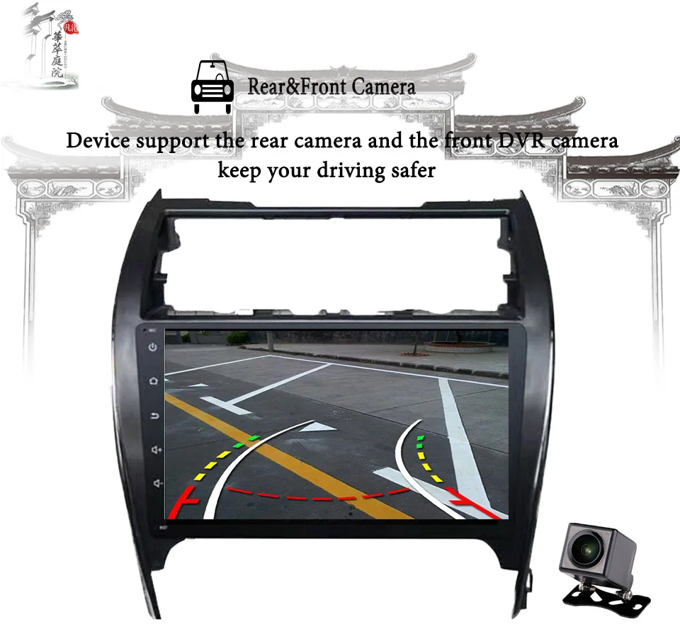 Cheap 2 Din 10.1" Octa Core car radio for Toyota Camry 2012-18 android 9.0 64G car dvd player bluetooth,GPS Navi,SWC,DVR Tape Recorder 5