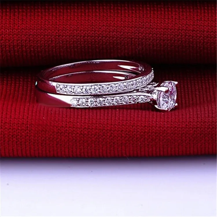 2 шт./компл. очаровательное кольцо для влюбленных Bijoux Femme модные ювелирные изделия