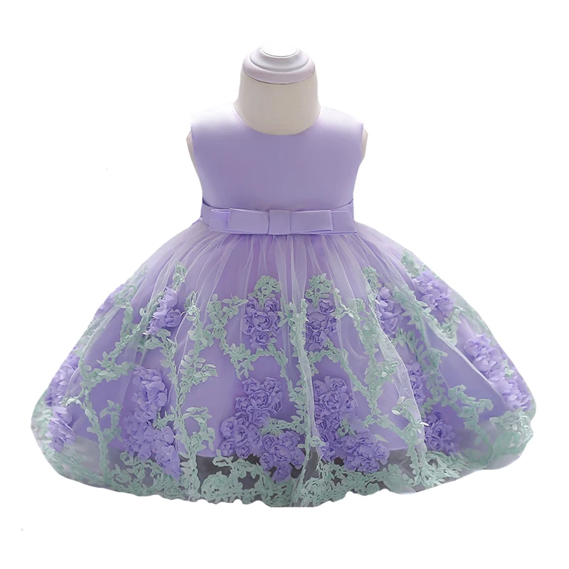 

Girl Clothes Sleeveless Dress Princess Fashion Lace Birthday Party Children's Wear 0-4 Y Beibei Quality Clothing 2019 Hot Sale