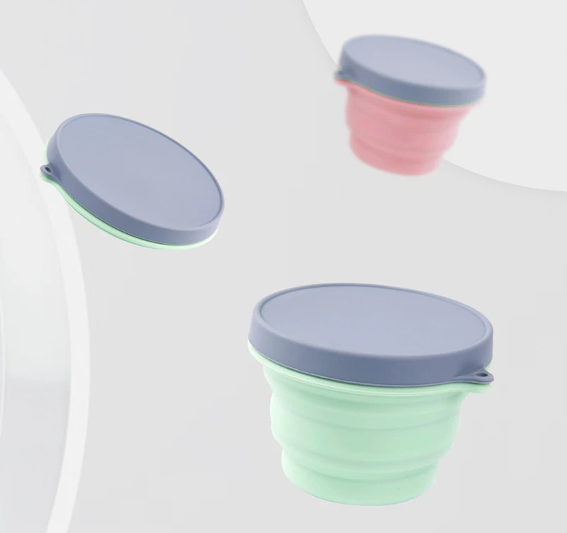 TUUTH Silicone Lunch Box Portable Folding Bowl Eco-Friendly Matetial Food Container For Picnic Office Workers School A2