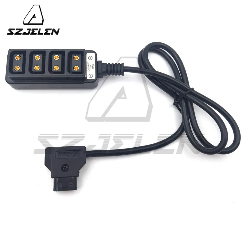 

D-Tap Male to 4-Port Female Cable Splitter for Anton Bauer V-mount Battery