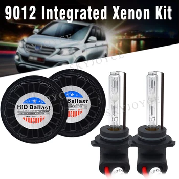 

SKYJOYCE All In One 9012 Hir2 Xenon HID Kit 35W 5500K 9012 bixenon Projector bulb For IX35 2014-2016 9012 No Error Canbus Kit