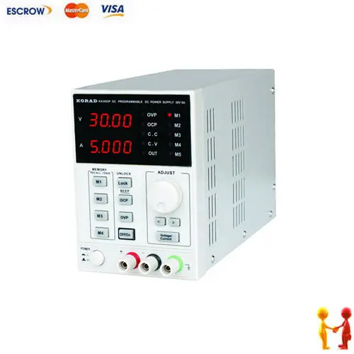 

Programmable DC power supply KA3003P, 0-30V 0-3A with USB port