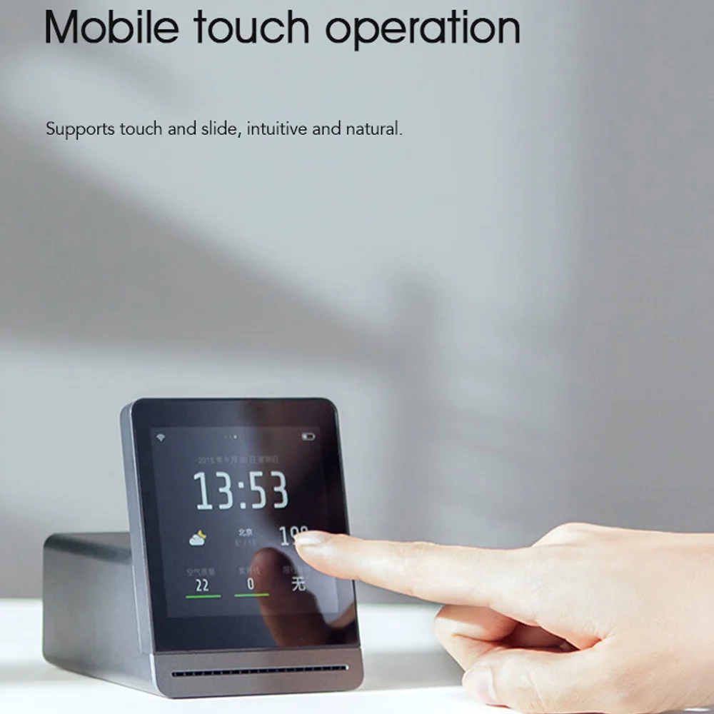 Детектор воздуха Xiaomi Clear Grass 3," retina сенсорный ips экран мобильный сенсорный управление внутренний открытый детектор воздуха