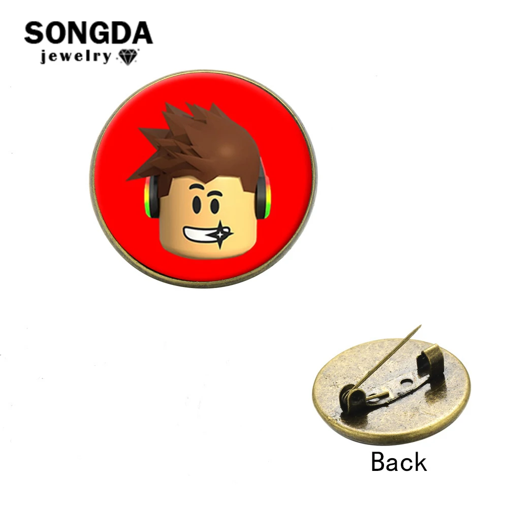 Us 076 45 Offsongda Roblox Cool Boy Pins Button Brooches Cute Hot Game Series 6 Style Decorated Pins For Hat Backpack School Bags Accessories In - 