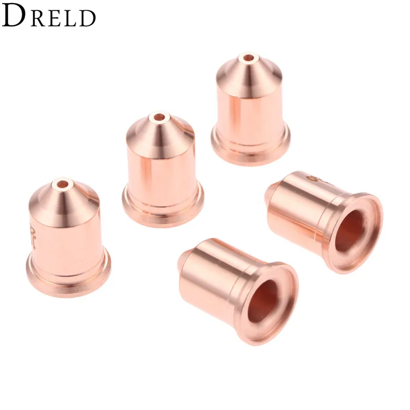 DRELD 5Pcs Plasma Nozzles 220990 105A for 105 Plasma Cutting Torch Consumables Drag-cut/ Mechanized/Unshielded Processes DRELD 5Pcs Plasma Nozzles 220990 105A for 105 Plasma Cutting Torch Consumables Drag-cut/ Mechanized/Unshielded Processes