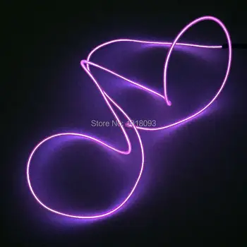 

Lighting Color Purple 2.3mm 1Meter EL Wire Wedding Party Decoration Favor 360 Degrees Of Illumination