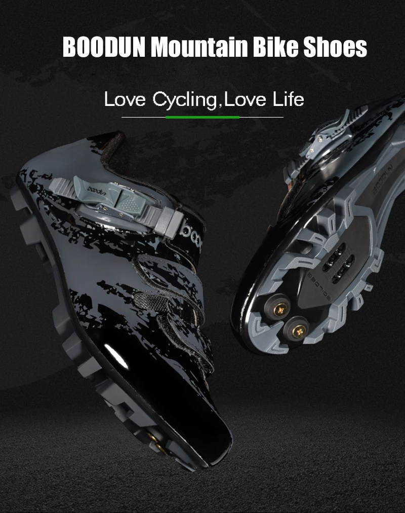 BOODUN sapatilha ciclismo mtb Cycling Shoes add SPD Pedal set Men sneakers mountain Bike Bicycle Self-Locking Athletic Shoes