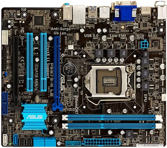 

original desktop motherboard P8B75-M LE PLUS DDR3 LGA 1155 16G Desktop mainboard