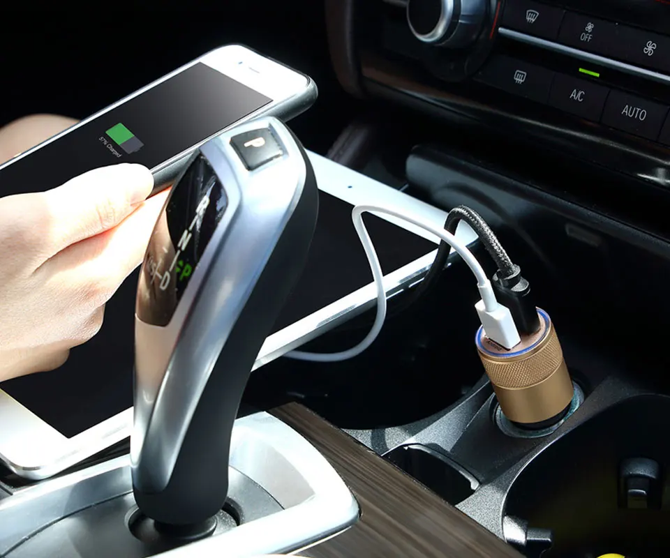 Car Charger KHP Universal Mini Dual USB Car Charger For iPhone 6 6s Plus 5 7 iPhone6 Charger USB Adapter Samsung Led USB Charger-Detail (8)
