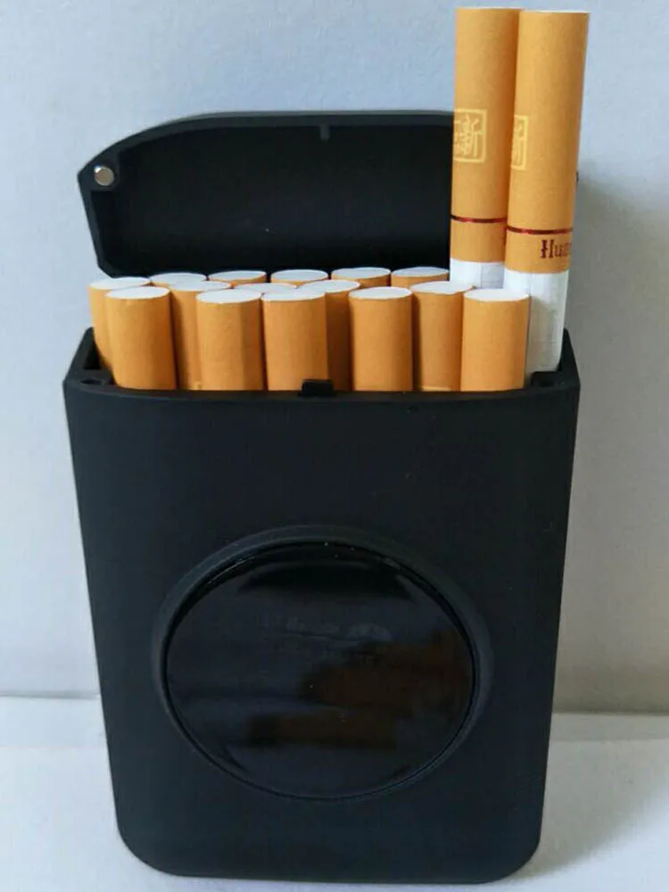 USB Зажигалка Портсигар для 20 сигарет пакет