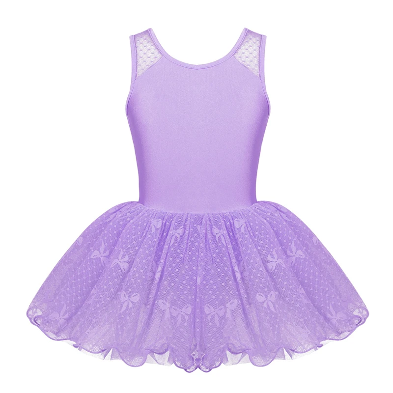 Подросток Балетное платье для девочек цветочные кружева назад балетные и гимнастические танцевальная пачка платье Детская Балетная