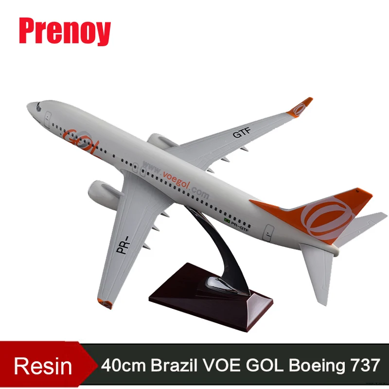 

40cm Boeing 737 Brazil GOL Aircraft Model Brazil Airline B737 Airplane Airbus Resin GOL Brazil Aircraft Model Aviation Airways