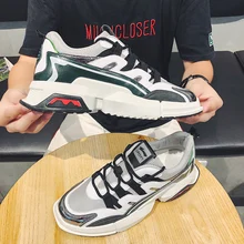 Men's Running Sneakers Casual Spots Shoes Mesh Breathable Spot Shoes Lace-up Flat Sneakers men кроссовки lace up flatform mesh sneakers