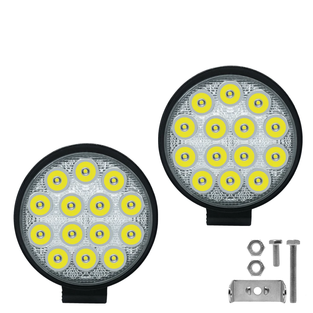 

Scandiag 42W Led Work Light Day Driving Lamp 9V 30V Offroad Work Light Bar for Car Truck Jeep ATV SUV Boat -2pcs