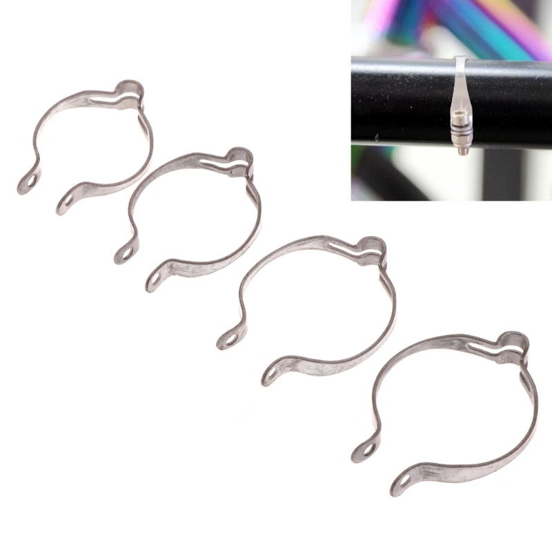 Discount Bicycle Bike Cable Clamp Fix Frame Brake Speed Line Clip Stainless Steel 4 Sizes 0