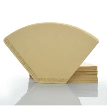 100 шт./компл. бумажный фильтр для кофе без отбеливания деревянная ручная капельная чашка бумажный эспрессо кофе фильтр инструменты для кофе