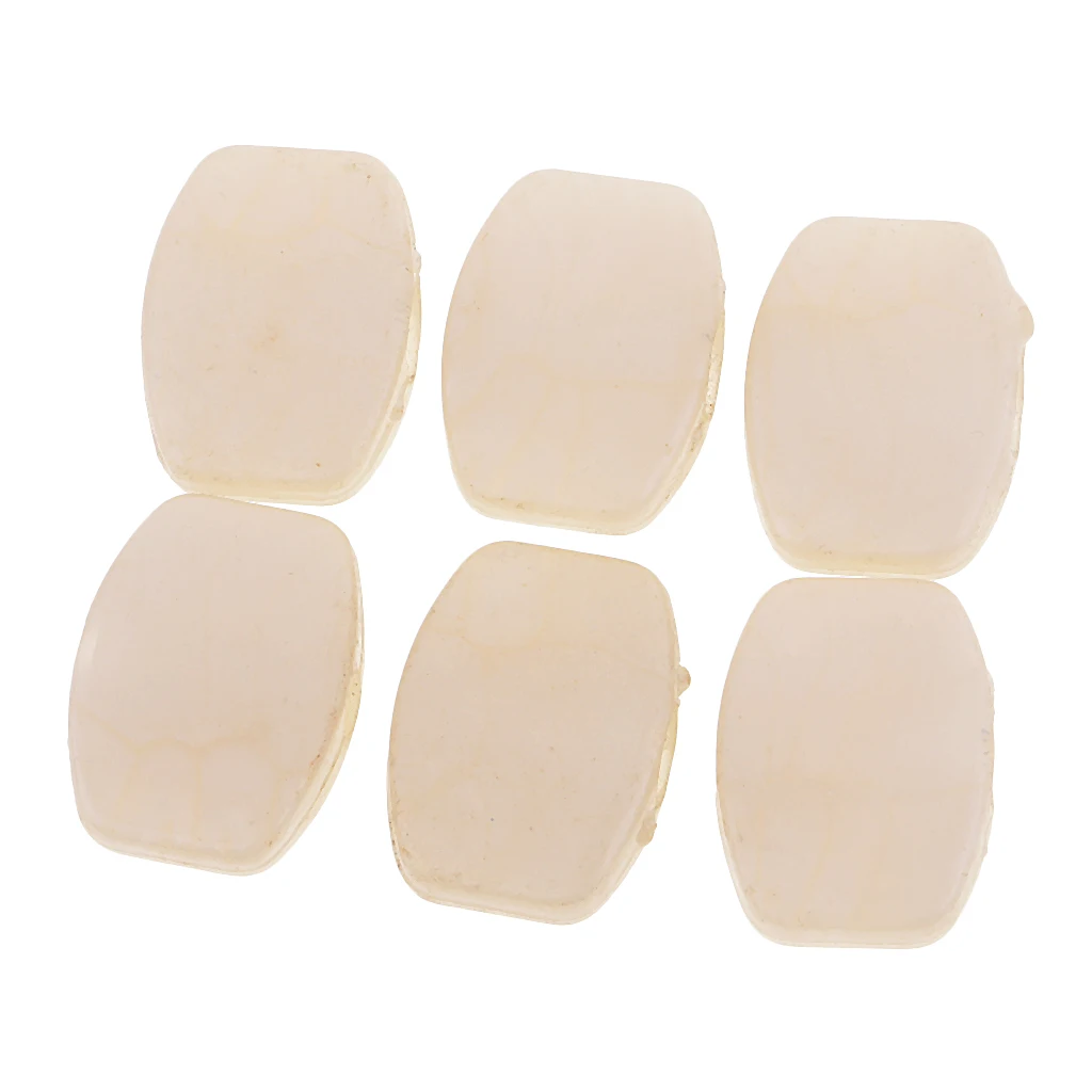 6 Pieces Plastic White Pearl Guitar Tuning Pegs Buttons Keys Tuners Machine Heads
