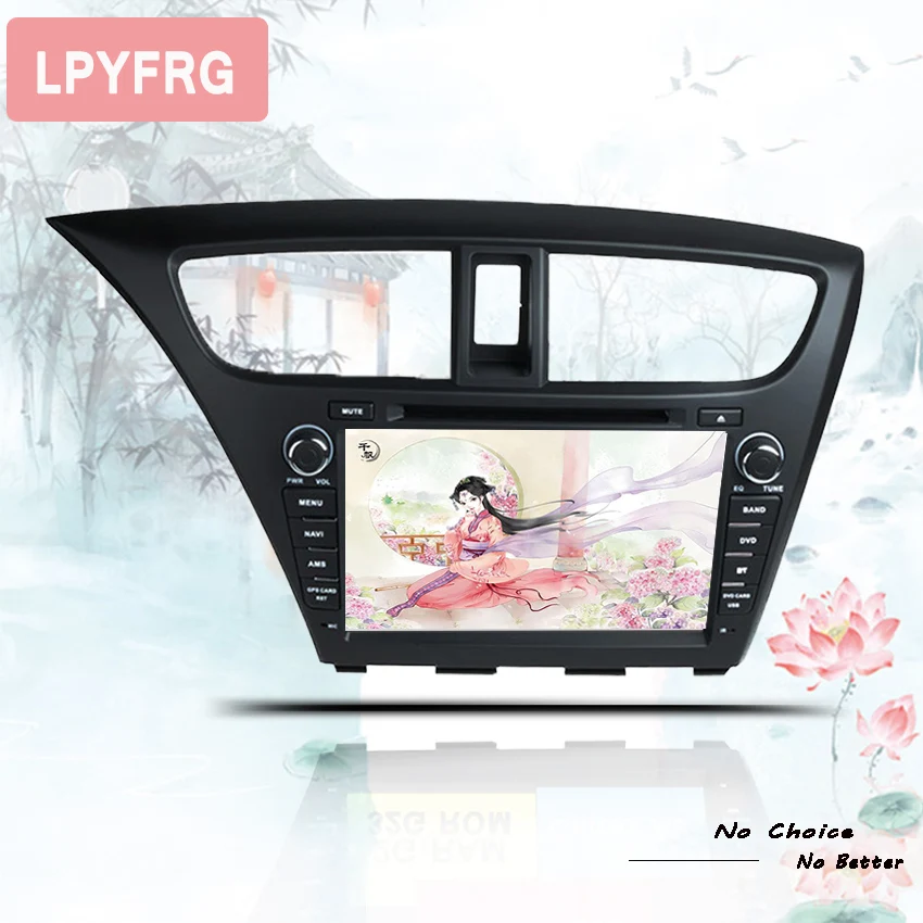 Excellent Android 8.1 car dvd player Head unit for Honda civic 2013 2014 2015 Auto gps radio BT tape recorder stereo systems in dashboard 1