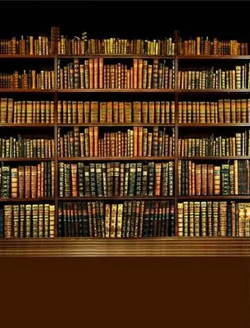 Школьный выпускной книжный шкаф библиотека фото фон виниловая ткань высокое