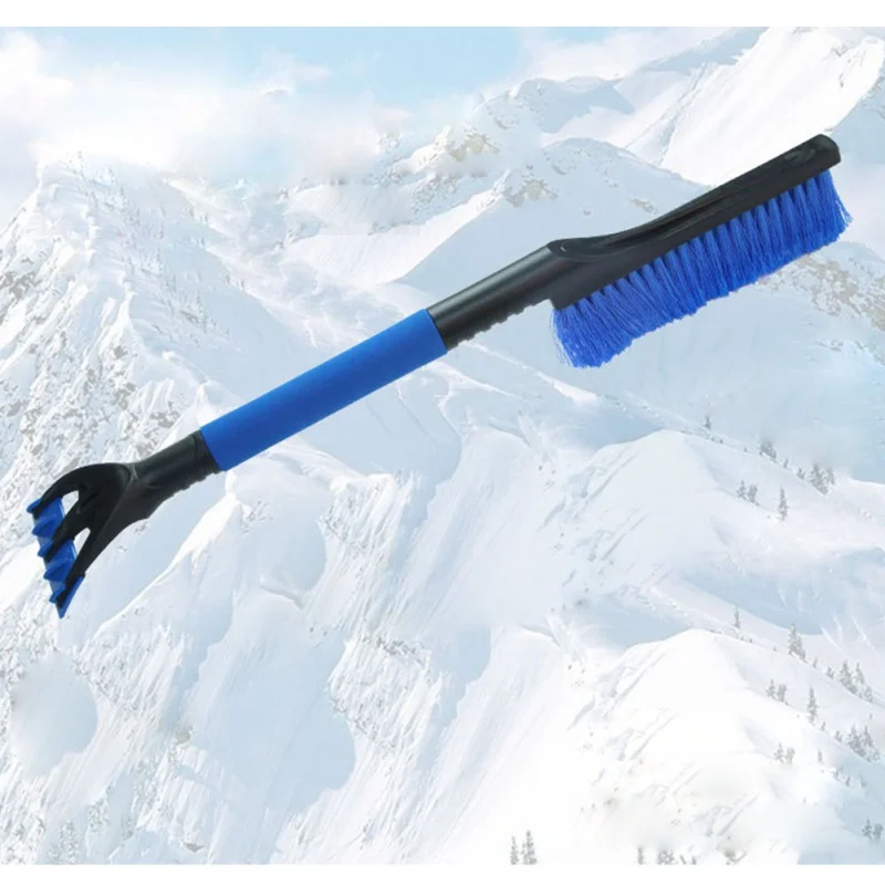 

2-in-1 Ice Scraper with Brush for Car Windshield Snow Remove Frost Broom Cleaner A