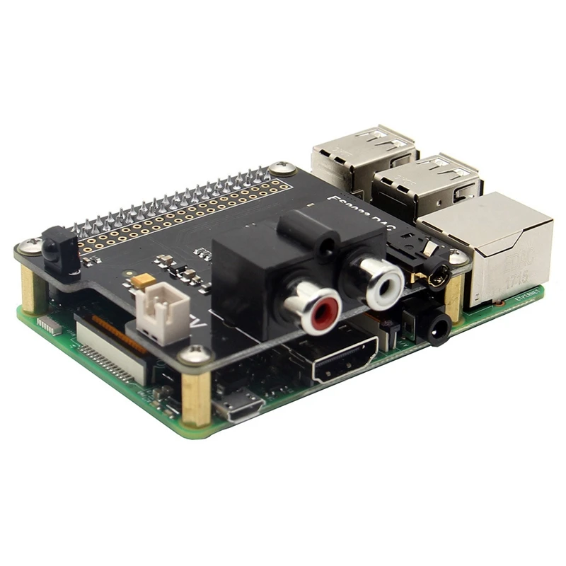 Чип Pcm5122 Ti Hifi Dac аудио модуль звуковой карты для Raspberry Pi 3 Model B+ Zero W с ИК-приемником 3,5 мм Rca порт