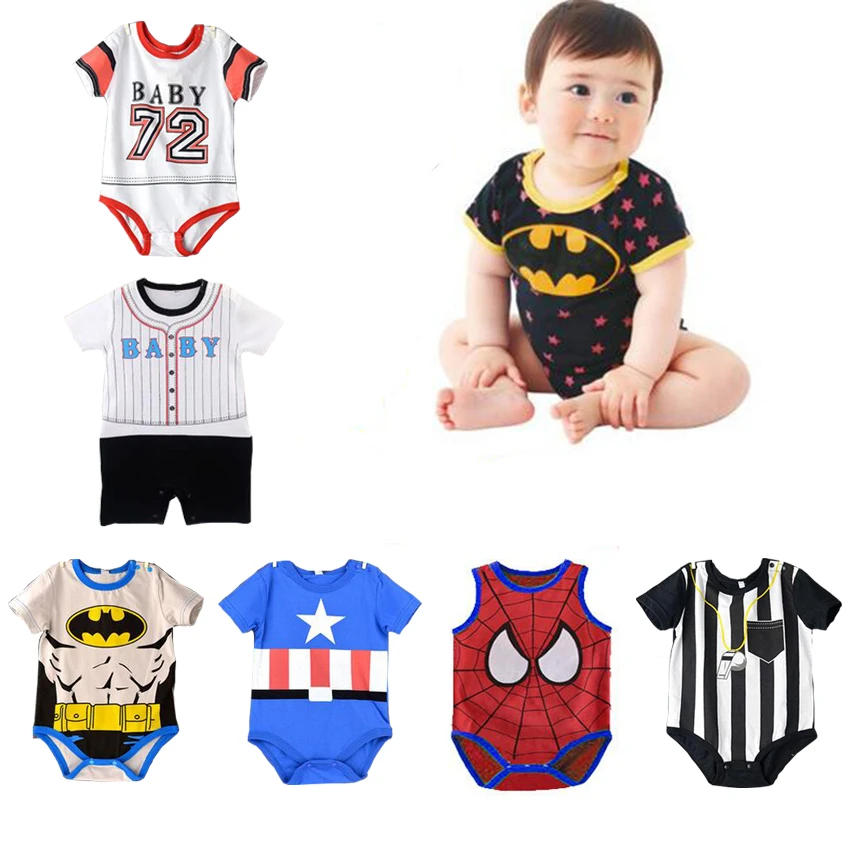 Recién nacido bebe jordan ciervos manga corta mamelucos Capitán América spider man algodón niños pink ropa de bebé niña jordan|newborn jordanjordan bebe - AliExpress