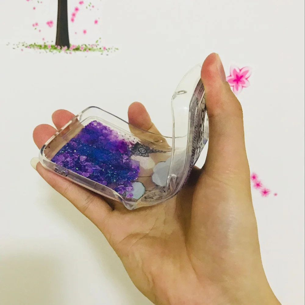 Жидкий чехол с единорогом для Samsung Galaxy S7 Edge S8 S9 Plus Note 8 A3 A5 A6 A7 A8 J2 J3 J5 J7 Prime 2016 2017 2018